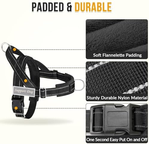 SlowTon No Pull Dog Harness and Leash Set - Heavy Duty, Soft Padded - Image 3
