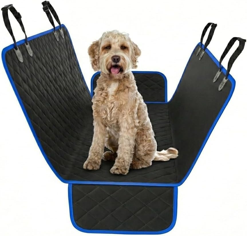 Active Pets Blue XL Dog Car Hammock Back Seat Cover, Waterproof Backseat Cover Protector for Truck Bench Rear of Sedans or SUVs, Essential Pet Supplies Vacuum or Wipe Clean, Machine Washable by ActivePets