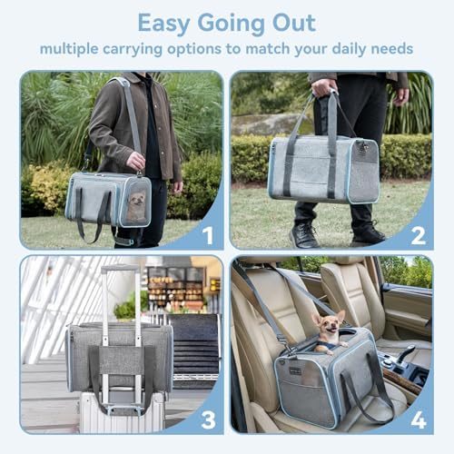 Petsfit Medium Expandable Cat Carrier for Air Travel, Up to 13 lb - Image 4