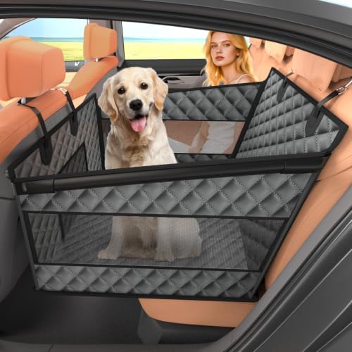 Instraella Dog Car Seat for Large Dogs, Hard Bottom Half Back Seat Extender by Instraella