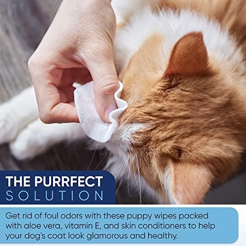MAGICARE Pet Wipes – 400 pcs Dog Wipes – 8x8 Inch Unscented Dog Paw Cleaner Wipes for Body, Ears, Face, and Skin – Ultra Thick & Soft with Hypoallergenic Formula – Ideal Pet Wipes for Dogs & Cats - Image 4