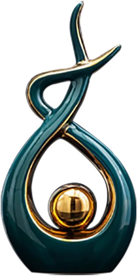 Norrclp Home Decor Modern Abstract Art Ceramic Statue Table Decorations for Dining Room Living Room Office Centerpiece by Unknown
