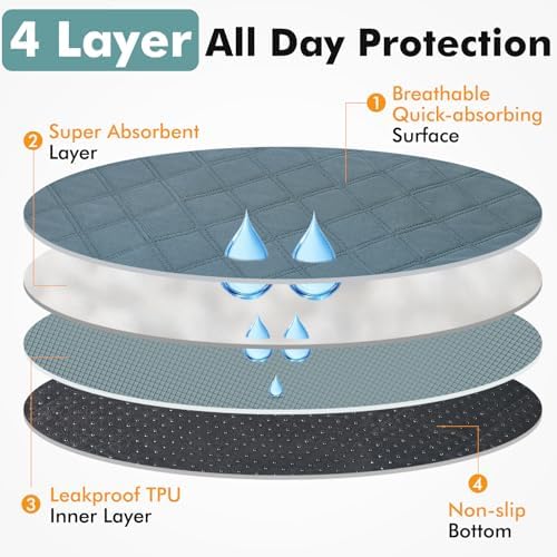 Persure Dog Cat Playpen Tent Crate Cage with Washable Pee Pad(Grey,Large) - Image 4