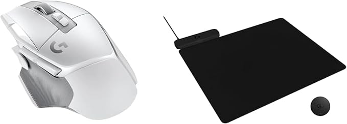 Logitech G502 X Lightspeed Wireless Gaming Mouse + Powerplay 2 Wireless Charging Mouse Pad Bundle - White by Unknown
