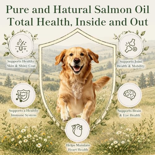 Fish Oil for Dogs & Cats, Liquid Omega-3, Skin & Coat Support, 8 oz - Image 3