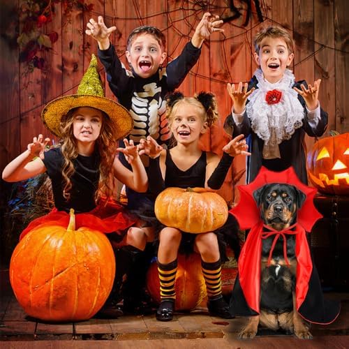 Halloween Dog Cat Costume Vampire Devil Cape for L or XL Adjustable Cloak - Image 5