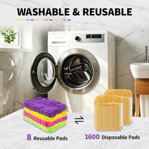 8 Pack Reusable Duster Pads Compatible with Swiffer Duster Refills - Image 7