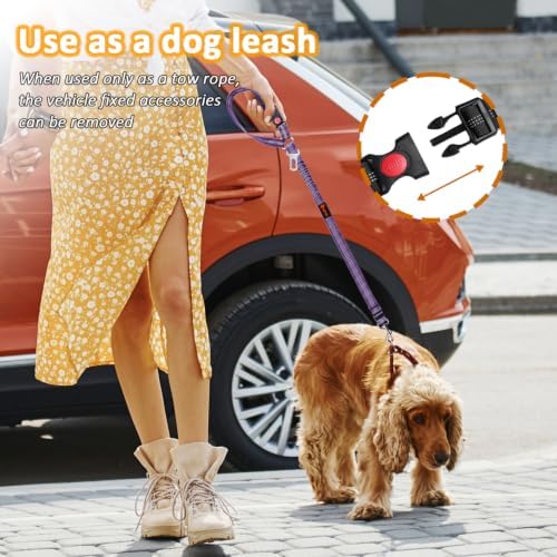 Laqibak Removable Dog Seat Belt Harness for Car, 3 in 1 Pet Seatbelt Leash - Image 4