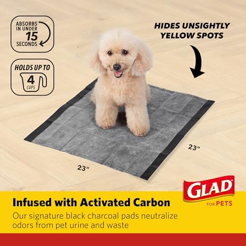 Glad for Pets Activated Carbon Disposable Dog Training Pads, 30 Count, 6-Pk - Image 3