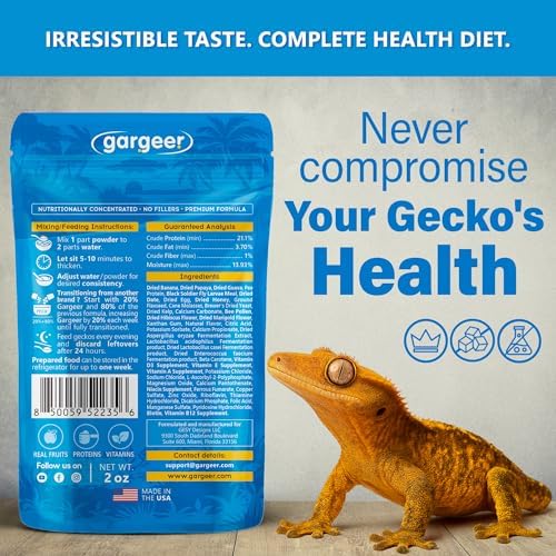Gargeer 2oz Picky Geck Island Retreat - Crested Gecko Food. Made in USA - Image 2