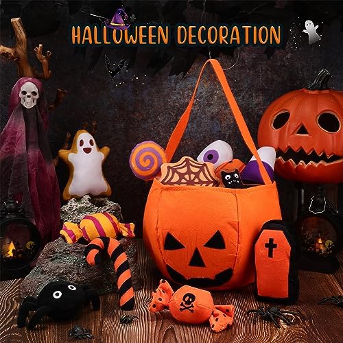 12 Pcs Halloween Dog Toys, Pumpkin Bag Plush Squeaky Set - Image 4