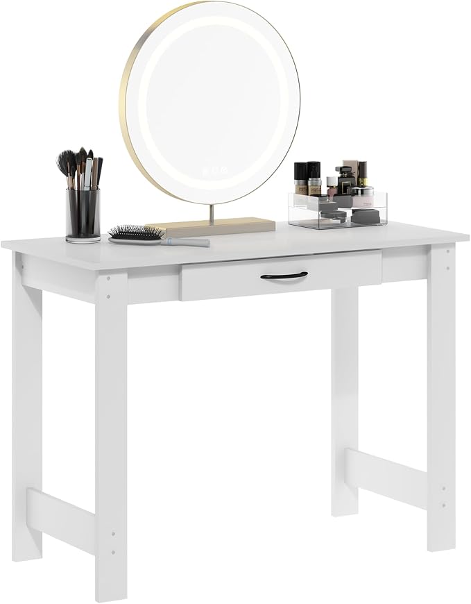 Furinno Jaya Writing Desk with Drawer, White - Image 5