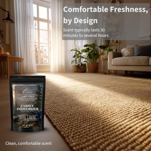Lapew Cabin Vibes Carpet Deodorizer Powder - Pet Safe Freshener for Vacuuming | Scented Odor Eliminator for Home | 16 oz - Image 5
