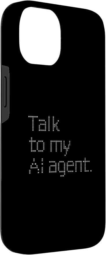 Talk to My AI Agent - Minimalist Tech Design Case for iPhone 14 - Image 3