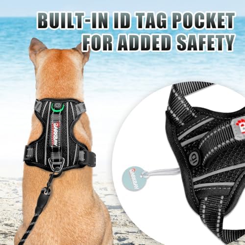 BARKBAY Dog Harness for Medium Sized Dog No Pull Dog Vest ID Tag Pocket - Image 2