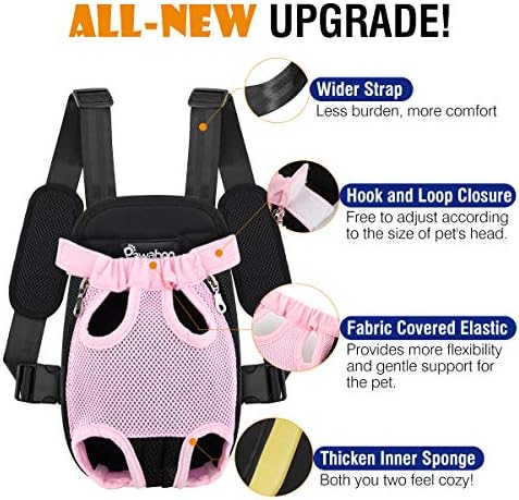 Pawaboo Pet Front Carrier Backpack for Small Medium Dogs - Image 4