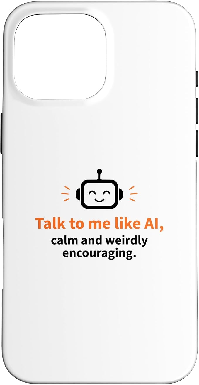 AI Robot Calm Encouraging Tech Support Case for iPhone 16 Pro Max by Unknown