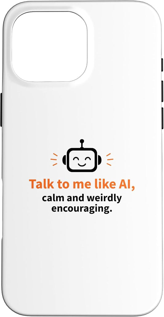 AI Robot Calm Encouraging Tech Support Case for iPhone 16 Pro Max by Unknown