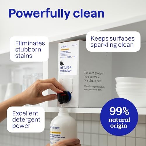 ATTITUDE All Purpose Cleaner Spray, EWG Verified, Citrus Zest, 27 fl oz - Image 3