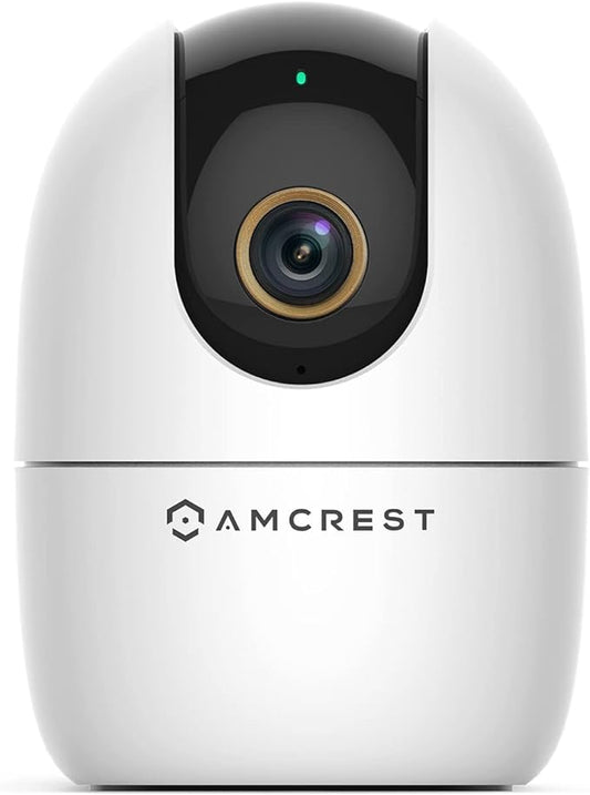 Amcrest 4MP WiFi Camera Indoor Camera, Sound & Baby Monitor, Human & Pet Detection, Motion-Tracking, w/ 2-Way Audio, Phone App, Pan/Tilt Wireless IP, Night Vision, Smart Home ASH41-W by Amcrest