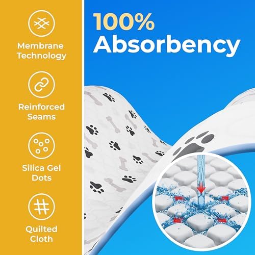 GREEN LIFESTYLE Washable Pee Pads for Dogs - Waterproof Reusable Puppy Pads with Anti-Slip Backing, Pet Training Pad for Puppy Playpen, Crate, Whelping Box, Potty Training (Pack of 6 - 30x34) - Image 5