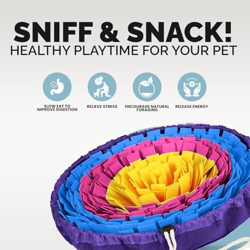 PET ARENA Snuffle Mat Dog Puzzle Feeder for Slow Eating & Brain Training - Image 6