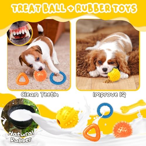 Zeaxuie 23 Pack Luxury Puppy Toys for Teething Small Dogs, Puppy Chew Toys with Rubber Toy, Rope and Squeaky Toys - Image 4