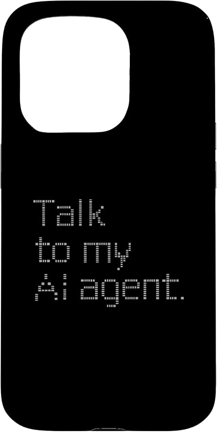 Talk to My AI Agent - Minimalist Tech Design Case for iPhone 15 Pro by Unknown