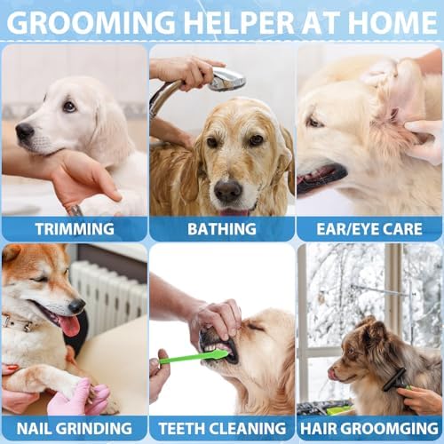 Pet Grooming Hammock Harness for Small Dogs & Cats Nail Trimming, Dog Sling for Cutting Nails, Dog Hanging Holder Hanger with Nail Clippers, Nail File, Scissors - Image 4