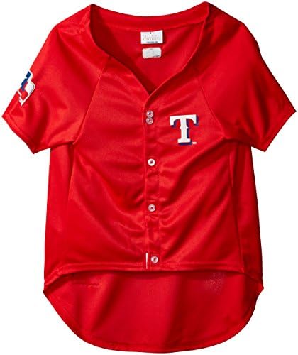 MLB Jersey for Dogs & Cats - Baseball Texas Rangers Pet Jersey, XX-Large. by PETSFIRST