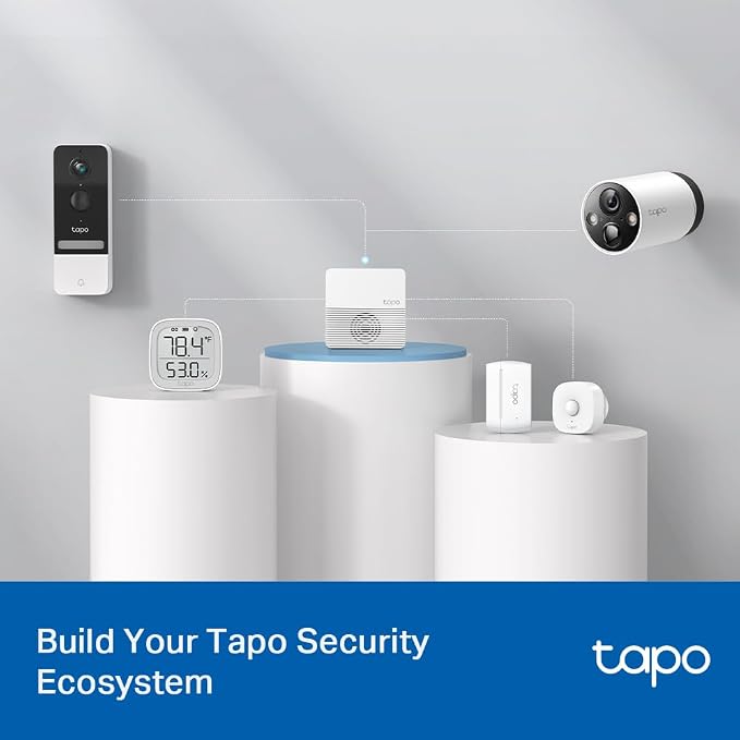 TP-Link Tapo Smart Hub with Built-In Chime, REQUIRES 2.4GHz Wi-Fi, Connect up to 64 Smart + 4 Camera Devices, Sub-1G Low-Power Wireless Protocol, 512GB Local Storage, Tapo H200 - Image 4