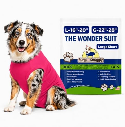 Surgi Snuggly Dog Surgery Recovery Suit, Cone Alternative, Spay/Neuter LS by Surgi%7ESnuggly