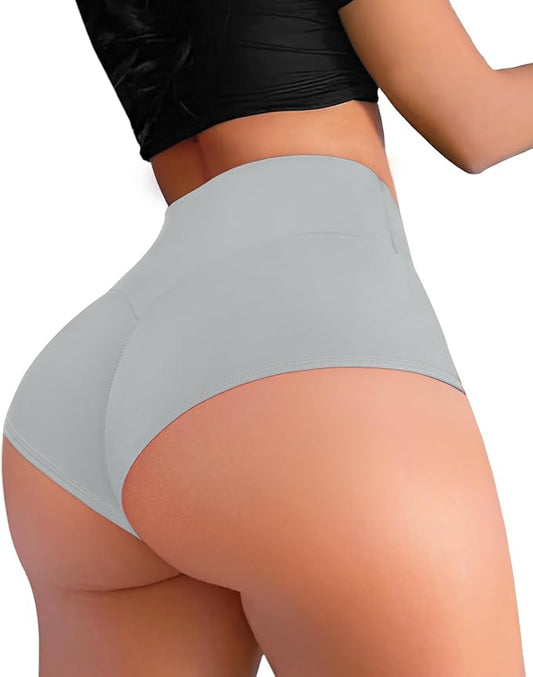 Cut Out Yoga Shorts Booty Butt Lifting Scrunch Shorts High Waisted Workout Gym Active Hot Pants by Boudaner