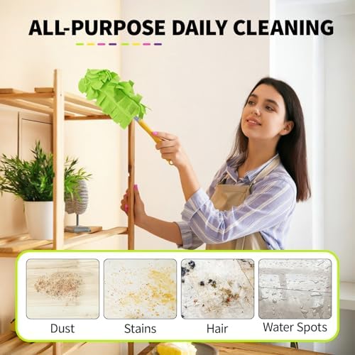 8 Pack Reusable Duster Pads Compatible with Swiffer Duster Refills - Image 5