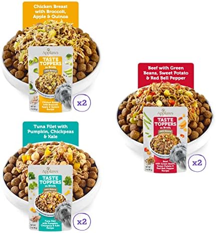 Applaws Taste Toppers Variety in Broth Wet Dog Food 6-Pack 3 oz Pouches - Image 2