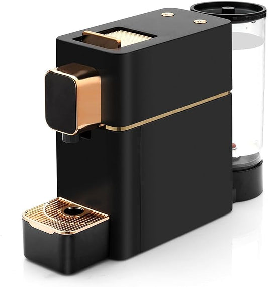 Mini Espresso Coffee Machine for Capsules Compatible with Nespresso OriginalL Machine, Espresso Maker Single Serve, Bestpresso Coffee Capsules Peet's Espresso more (Black) by Cutesun