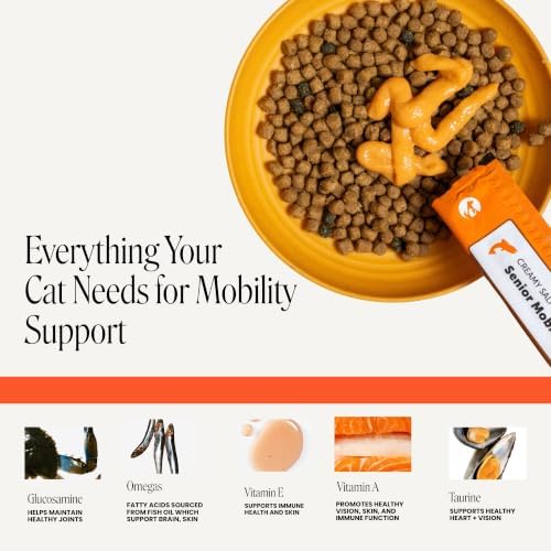 Pet Honesty Vet Backed Cat Joint Supplement Lickable Puree, Salmon, 20 Ct - Image 3