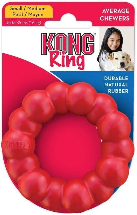 KONG Ring, Natural Rubber Chew Toy for Dental Health, for Extra Large Dogs - Image 3