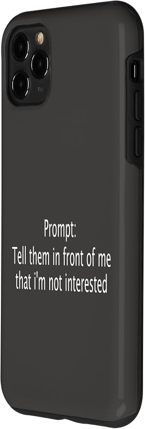 iPhone 11 Pro Max Funny Sarcastic Prompt Satirical AI Artificial Intelligence Case - Image 2