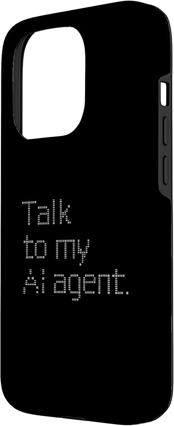 Talk to My AI Agent - Minimalist Tech Design Case for iPhone 15 Pro - Image 2