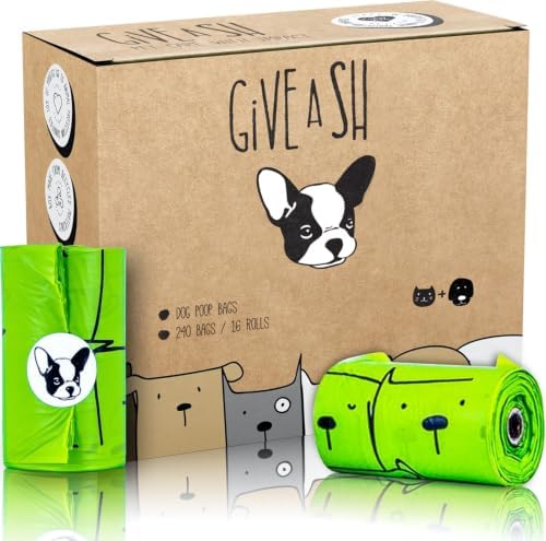 Dog Poop Bags - TÜV Austria OK compost HOME certified - 240 (16 Rolls) by GAS
