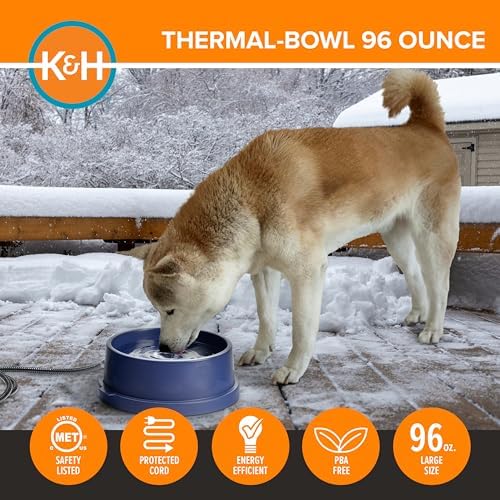 K&H Heated Water Bowl, Thermal-Bowl for Cats & Dogs, Safety Listed, 25W - Image 4