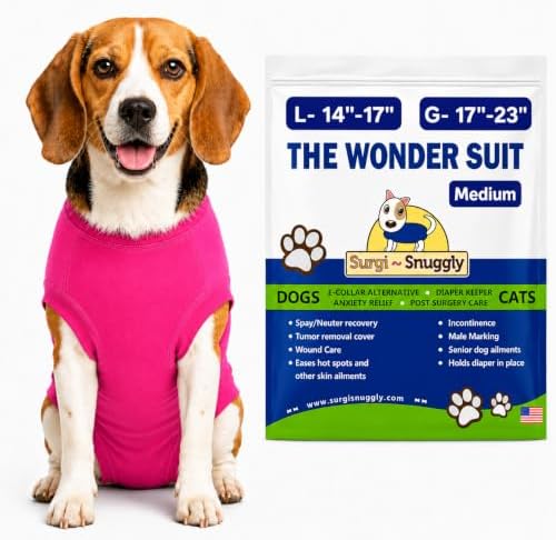 Surgi Snuggly Dog Surgery Recovery Suit, Cone Alternative, Spay/Neuter M by Surgi%7ESnuggly