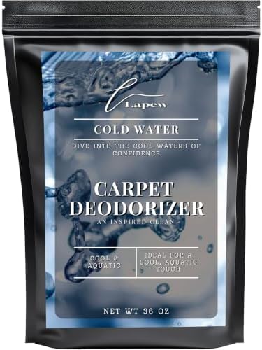 Lapew Cold Water Carpet Deodorizer Powder - Pet Safe Freshener for Vacuuming | Scented Odor Eliminator for Home | 36 oz by Lapew