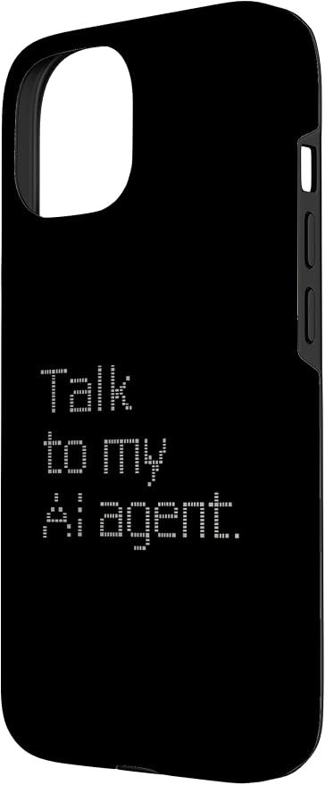 Talk to My AI Agent - Minimalist Tech Design Case for iPhone 15 - Image 2