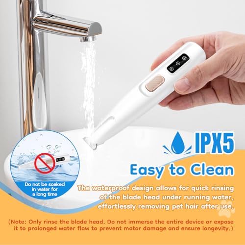 Mcbazel Pet Micro Precision Trimmer, Multifunctional Pet Hair Trimmer Waterproof Rechargeable Shaver with LED Light for Paws Eyes Ears Face Buttocks for Small Dogs and Cats，50dB Quiet Shave. - Image 5