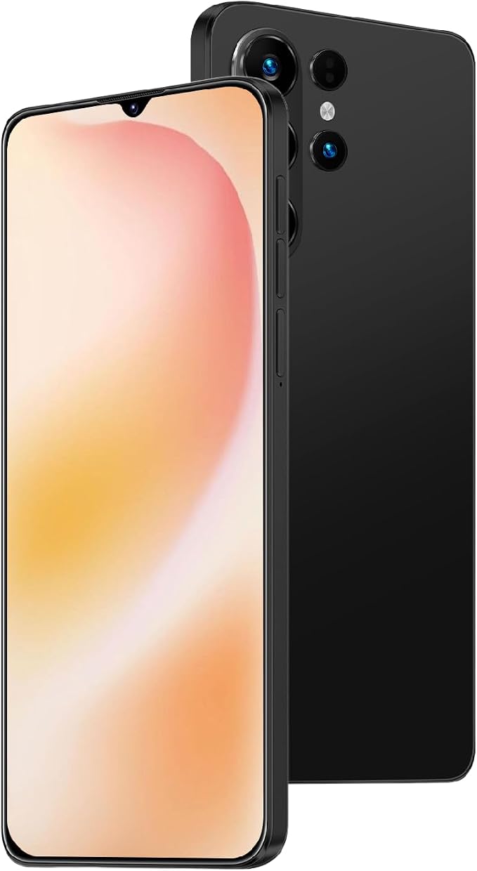 Unlock Phone, 4G Network Android Phone, 6.3-inch Screen, 2GB RAM+16GB ROM/TF 128GB, Dual SIM Cards, Dual Cameras, Suitable for Novice Users (Dark Black) by Unknown