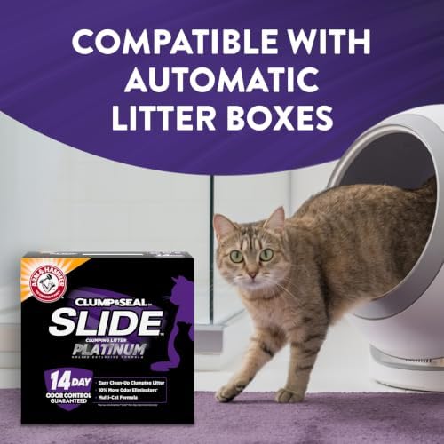 ARM & HAMMER Slide Platinum Easy Clean-Up Clumping Cat Litter, 18 lbs - Image 4