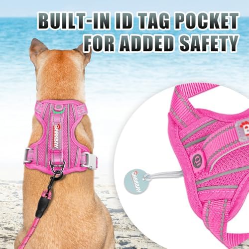 BARKBAY Dog Harness for Medium Sized Dog No Pull Dog Vest ID Tag Pocket - Image 2