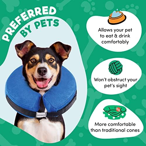 BENCMATE Inflatable Dog Cone Collar Alternative After Surgery Large+ - Image 5
